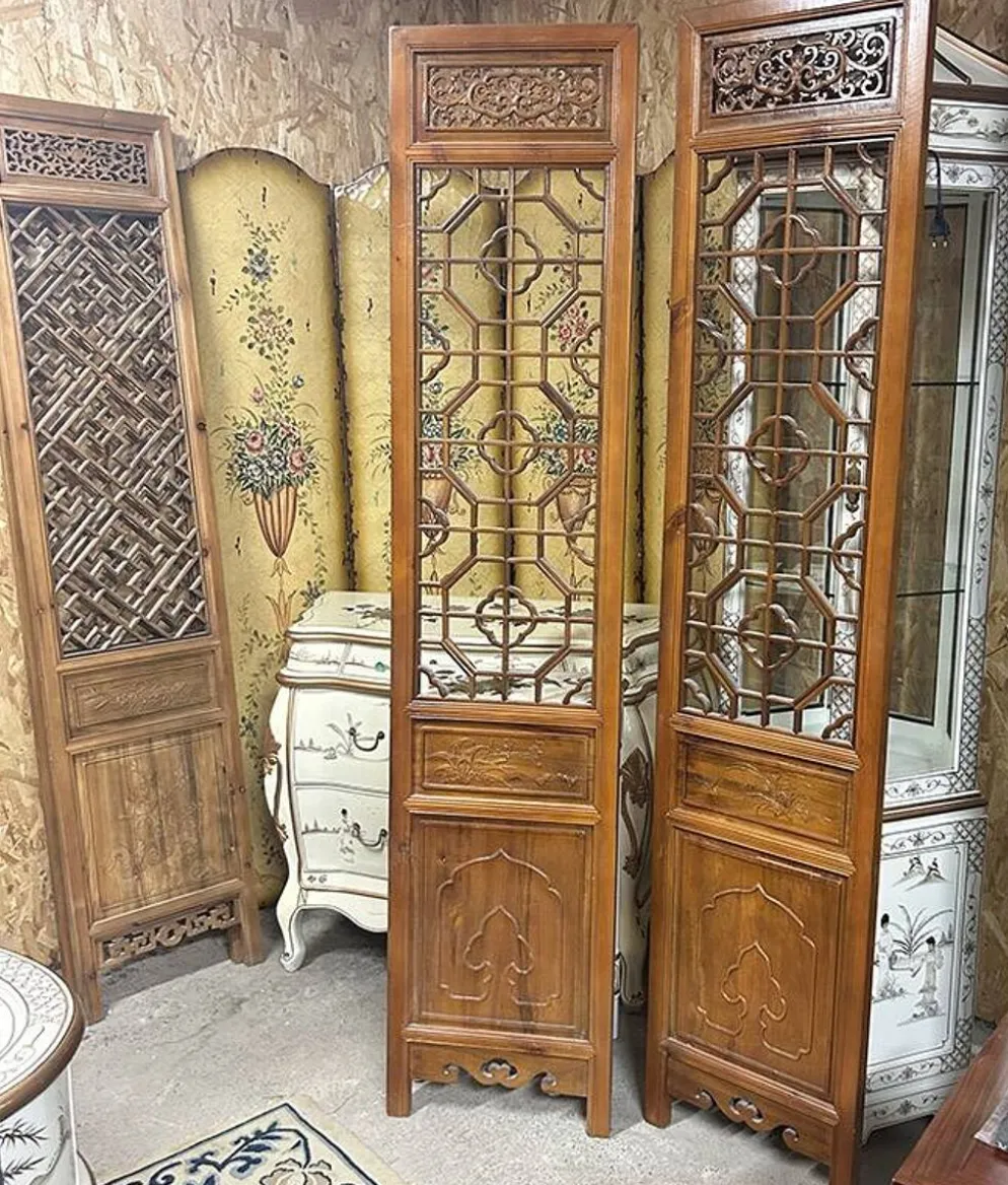 Lot de 2 panneaux vietnamiens