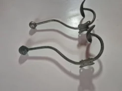 Lot de 2 pateres porte manteaux vintage en metal