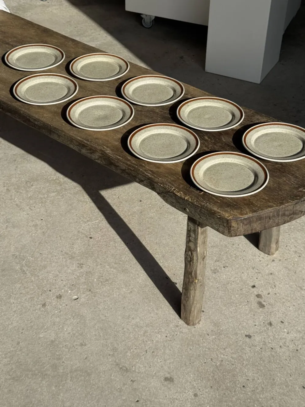 Lot de 9 petites assiettes à dessert en porcelaine de Sologne JO Moscou 198