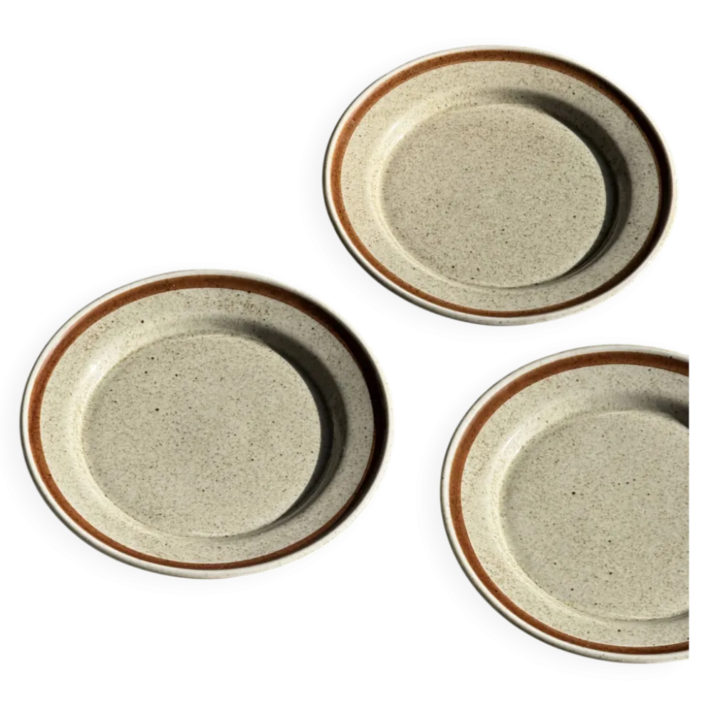 Lot de 9 petites assiettes à dessert en porcelaine de Sologne JO Moscou 198