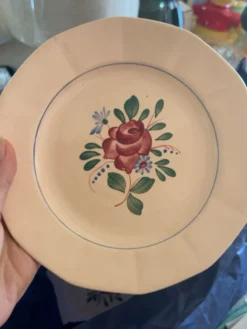 Lot de 6 petites assiettes à dessert Digoin Sarreguemines 9177