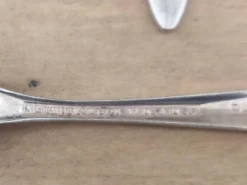 Lot de 9 petites cuillères anciennes en argent Compagnie aérienne PANAM