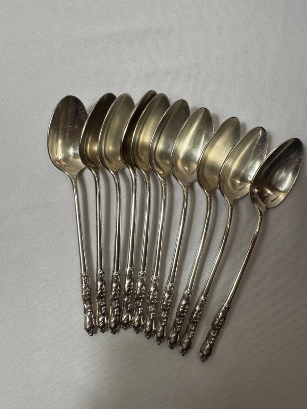 Lot de 10 petites cuillères Boulenger en métal argenté