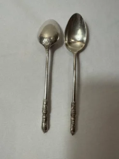 Lot de 10 petites cuillères Boulenger en métal argenté