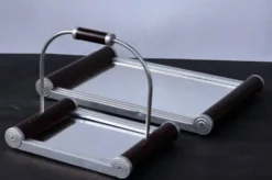 Lot de 2 plateaux de service miroir Art Déco français