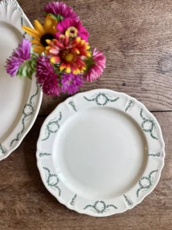 Lot de 2 plats ancien en terre de fer - Villey de Longchamp