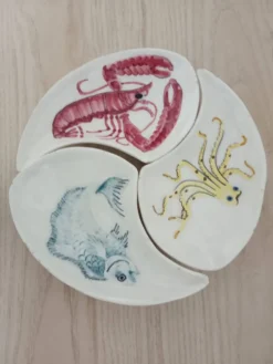 Lot de 3 plats apéritif.