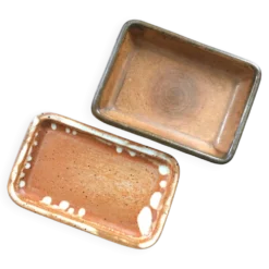 Lot de 2 plats à beurre anciens