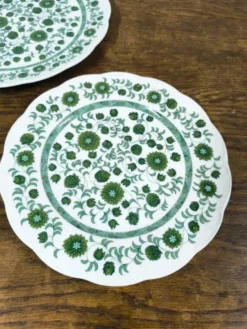 Lot de 2 plats de service ronds Rosenthal Monbijou Giscard vintage