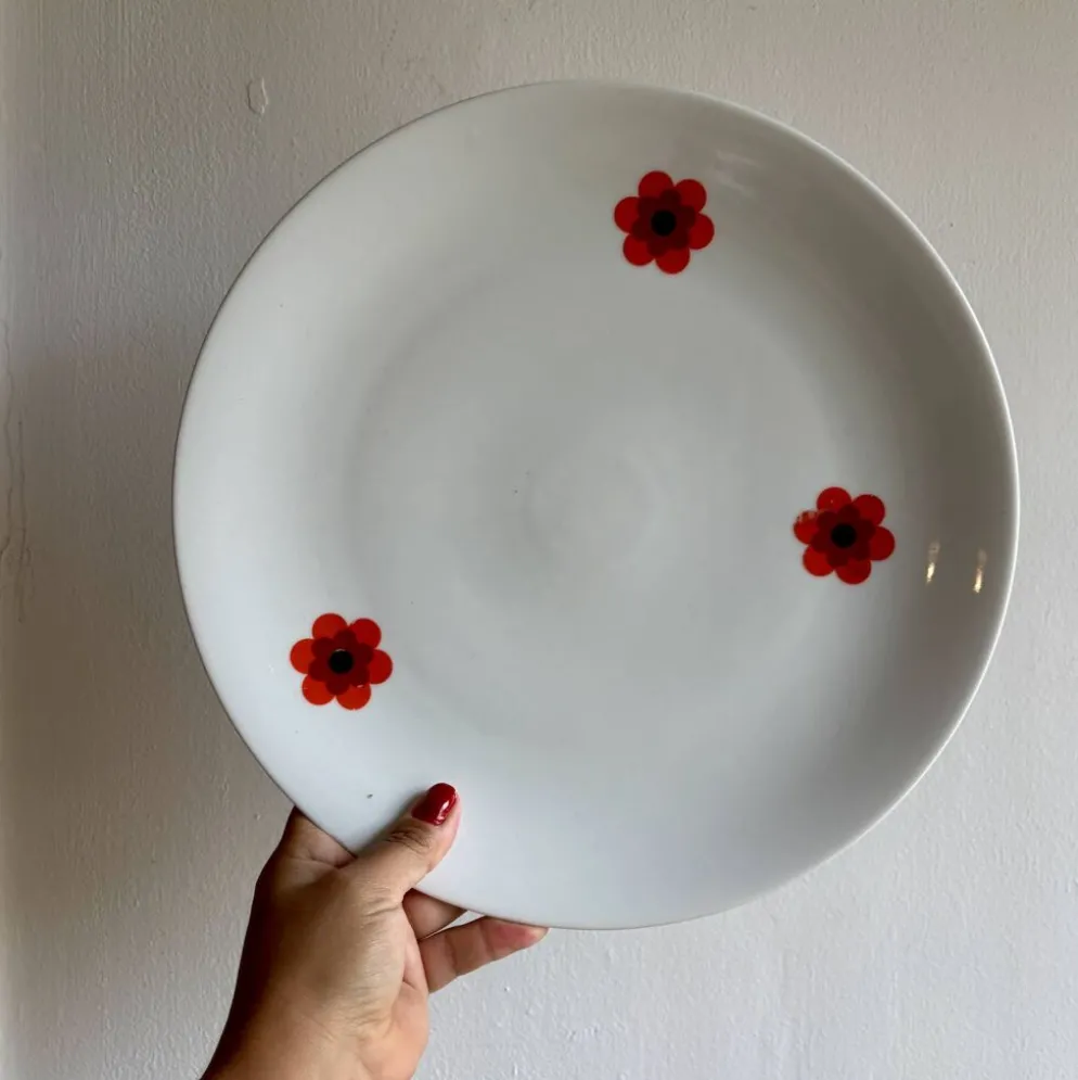 Lot de 3 plats de service vintages Scherzer Bavaria