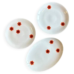 Lot de 3 plats de service vintages Scherzer Bavaria