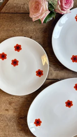 Lot de 3 plats de service vintages Scherzer Bavaria