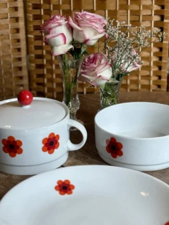Lot de 3 plats de service vintages Scherzer Bavaria
