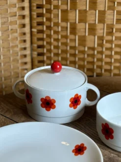 Lot de 3 plats de service vintages Scherzer Bavaria