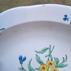 Lot de 3 plats en faïence Sarreguemines modèle Riquewirh