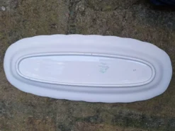 Lot de 3 plats en faïence Sarreguemines modèle Riquewirh