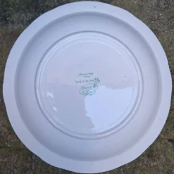 Lot de 3 plats en faïence Sarreguemines modèle Riquewirh