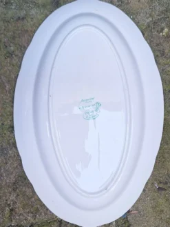 Lot de 3 plats en faïence Sarreguemines modèle Riquewirh