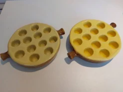 Lot de 6 plats à escargots français Vintage