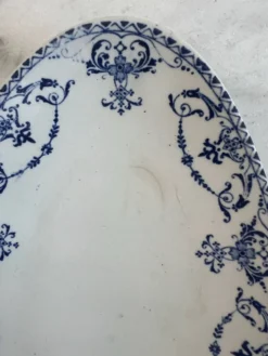 Lot de 2 plats ovales Lunéville KG — Collection Moustiers, Terre de Fe