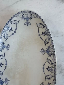 Lot de 2 plats ovales Lunéville KG — Collection Moustiers, Terre de Fe