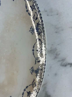Lot de 2 plats ovales Lunéville KG — Collection Moustiers, Terre de Fe