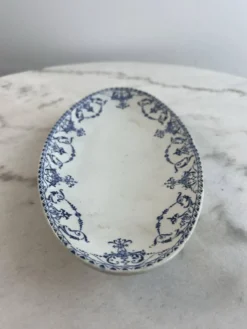 Lot de 2 plats ovales Lunéville KG — Collection Moustiers, Terre de Fe