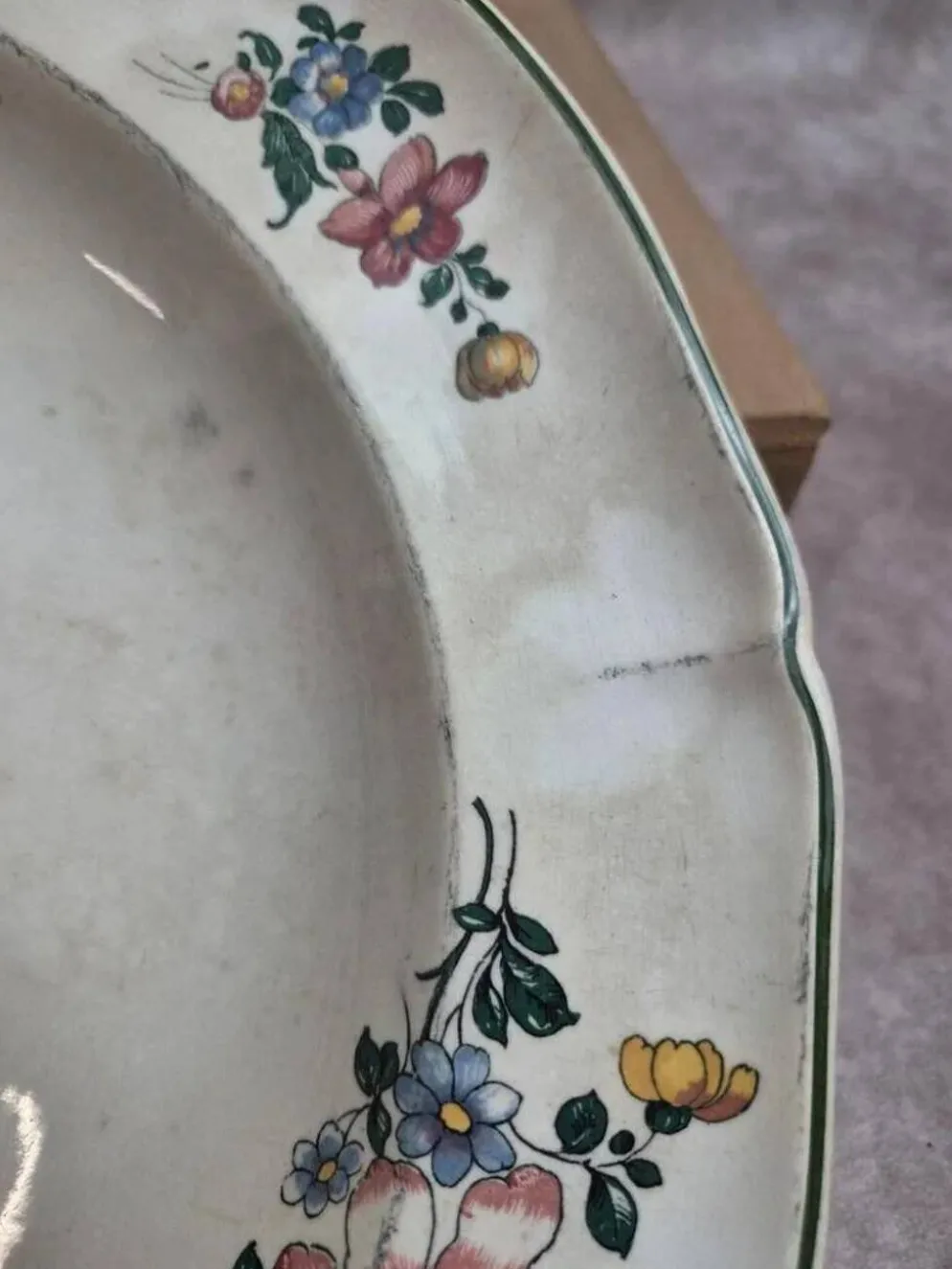 Lot de 2 plats Villeroy & Boch Mettlach 1562 – décor floral vintage