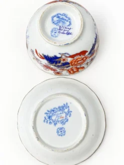 Lot de porcelaines anciennes Minton et décor Imari – XIXe siècle