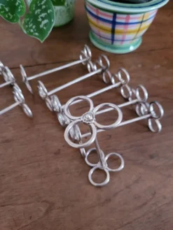 Lot de 12 porte-couteaux Cailar-Bayard argenté