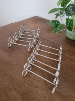 Lot de 12 porte-couteaux Cailar-Bayard argenté