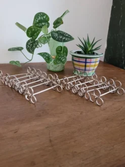 Lot de 12 porte-couteaux Cailar-Bayard argenté
