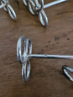 Lot de 12 porte-couteaux Cailar-Bayard argenté