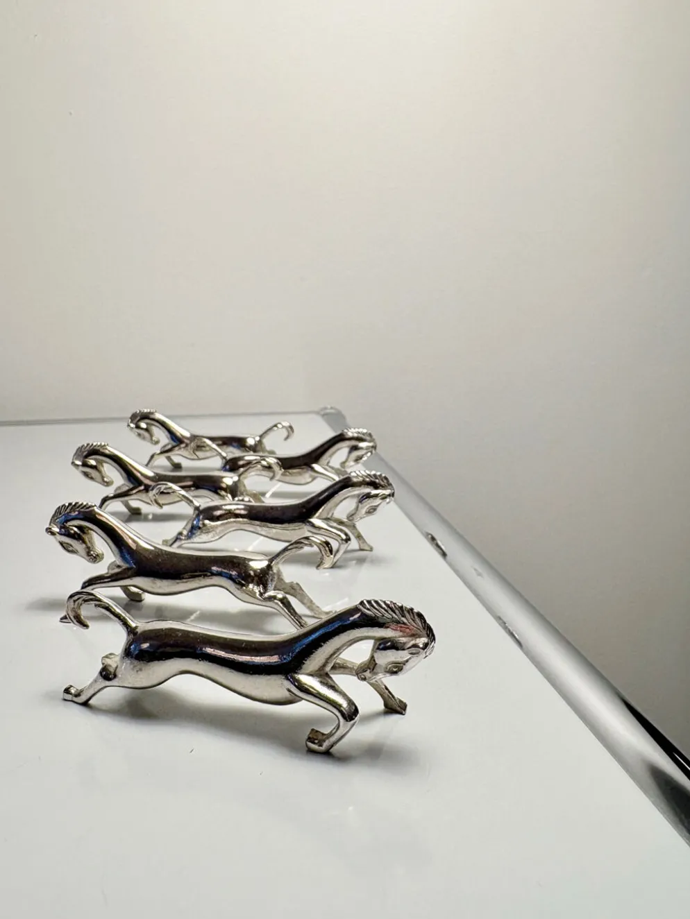 Lot de 6 porte-couteaux chevaux