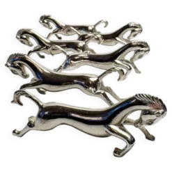 Lot de 6 porte-couteaux chevaux