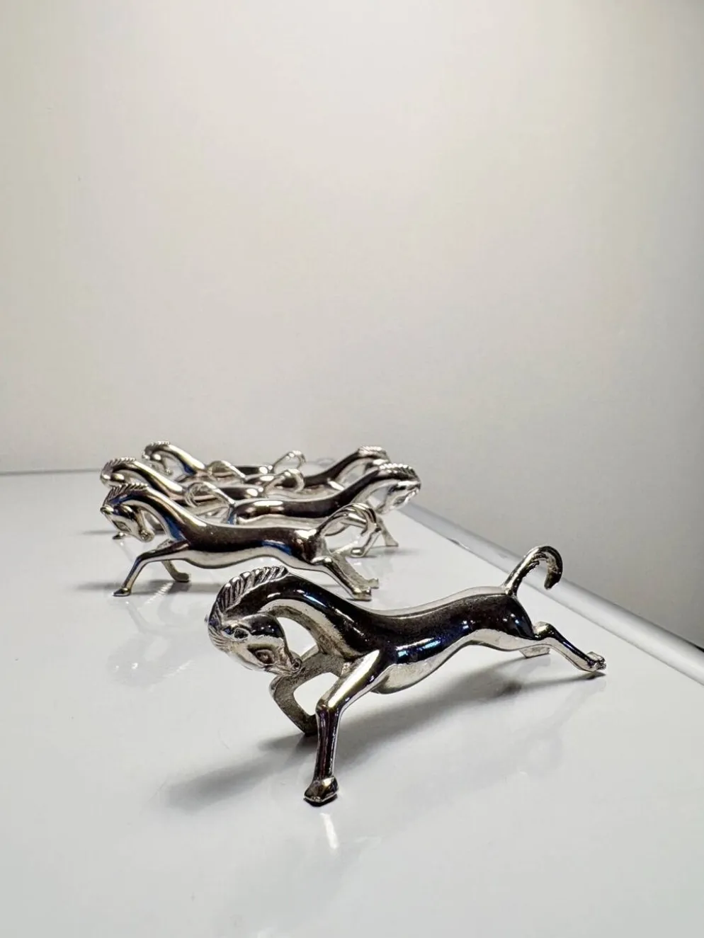 Lot de 6 porte-couteaux chevaux