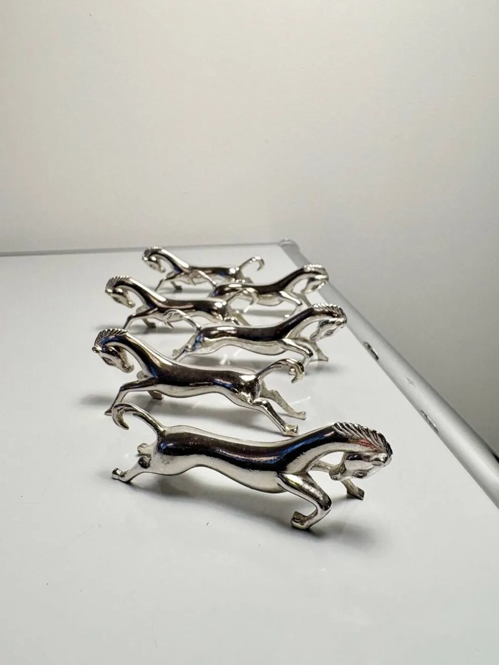 Lot de 6 porte-couteaux chevaux