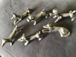 Lot de porte -couteaux chiens