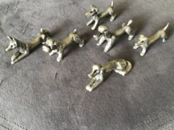 Lot de porte -couteaux chiens