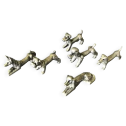 Lot de porte -couteaux chiens