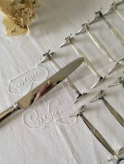 Lot de 12 porte-couteaux Christofle modèle Moderne 1912
