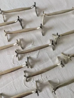 Lot de 12 porte-couteaux Christofle modèle Moderne 1912