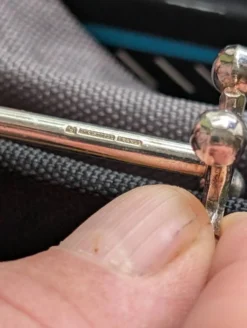 Lot de 6 porte couteaux Cristofle modèle Atomium