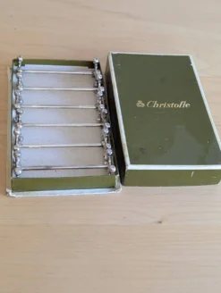 Lot de 6 porte couteaux Cristofle modèle Atomium