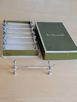 Lot de 6 porte couteaux Cristofle modèle Atomium