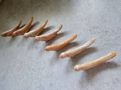 Lot de 7 porte couteaux en grés - oiseaux