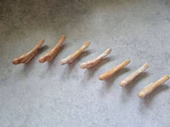 Lot de 7 porte couteaux en grés - oiseaux