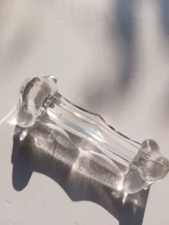 Lot de 10 porte-couteaux en verre