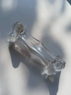 Lot de 10 porte-couteaux en verre