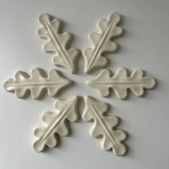 Lot de 6 porte couteaux feuille de chêne